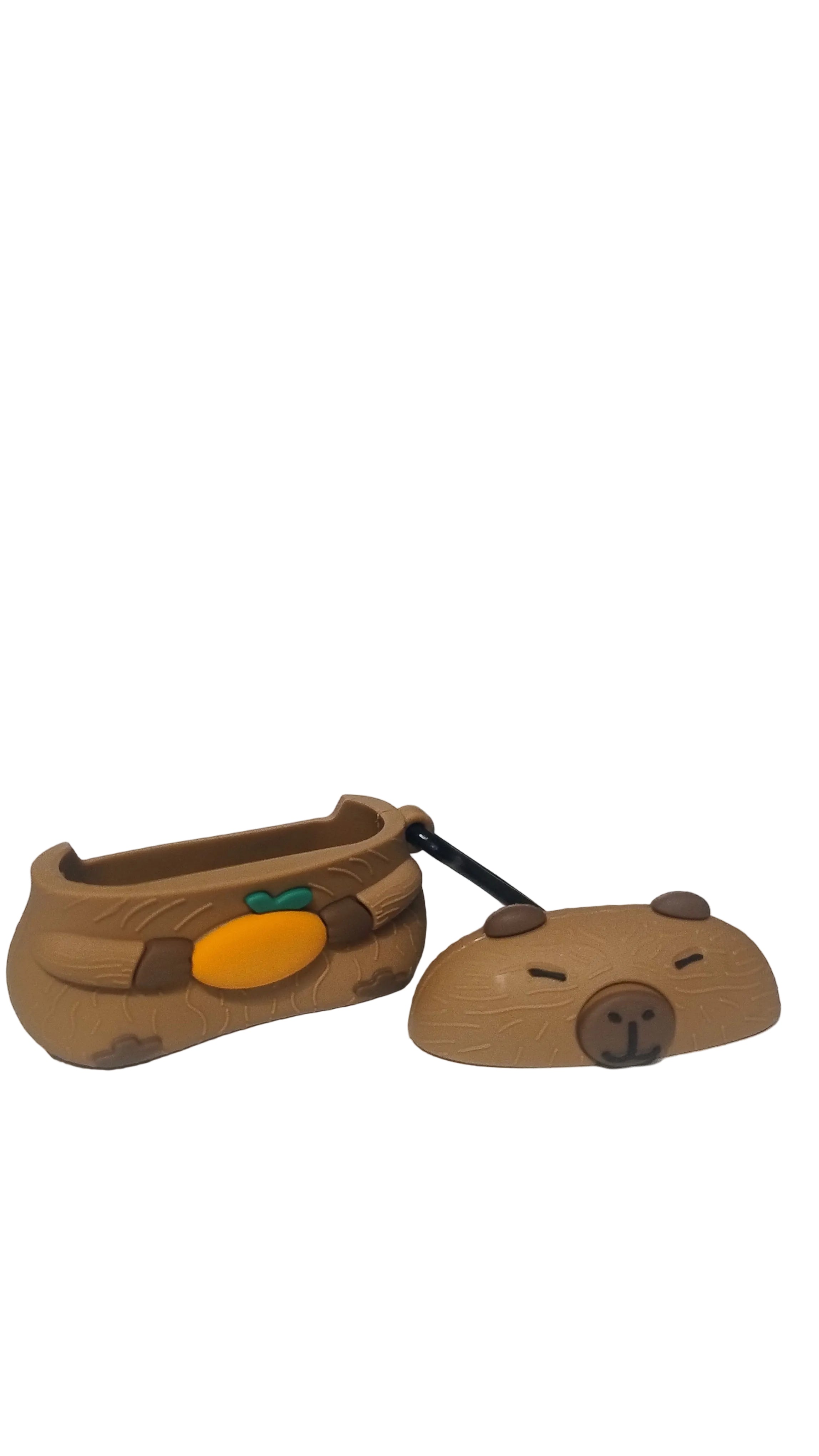 Etui AirPods Capybara - Silikonowe Etui z Kapibarą