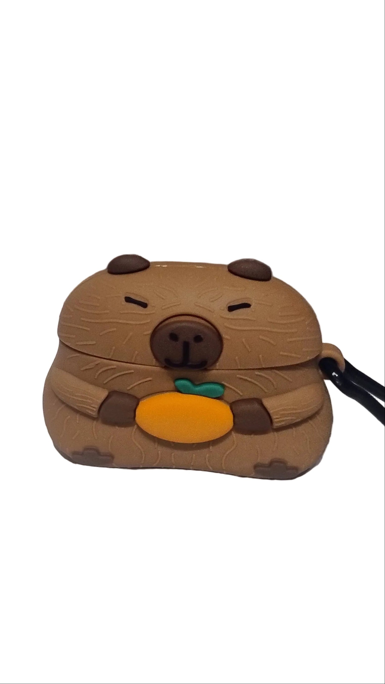 Etui AirPods Capybara - Silikonowe Etui z Kapibarą